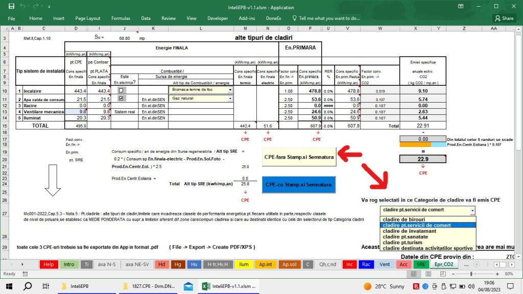 aplicatie program software audit energetic certificate energetice