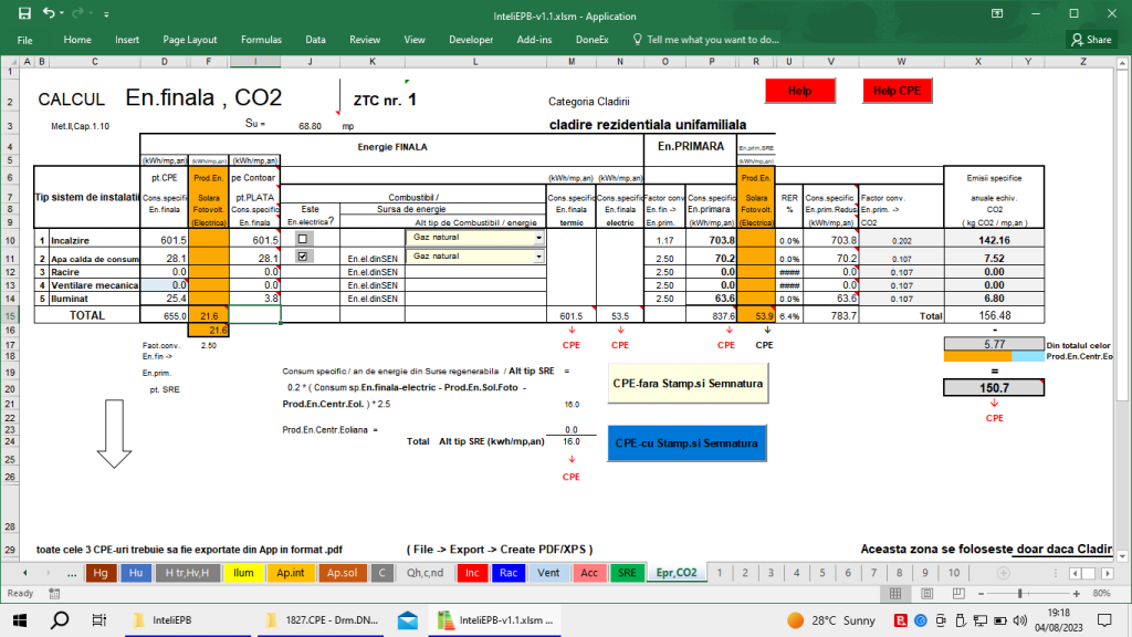 aplicatie program software audit energetic certificate energetice